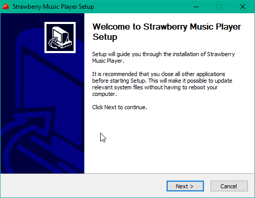 instal the new version for windows Strawberry Music Player 1.0.18