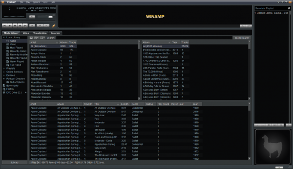 winamp music player